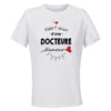 Maillot de Sport Femme Docteure Damour - T-Shirt Respirant Polyester Manches Courtes - Cadeau Sportive Anniversaire Noël Fête des Mères