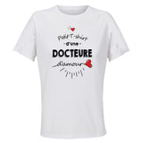 Maillot de Sport Femme Docteure Damour - T-Shirt Respirant Polyester Manches Courtes - Cadeau Sportive Anniversaire Noël Fête des Mères