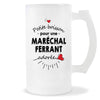 Verre à bière Maréchal ferrant adorée femme | Chope de Bière Pinte Idée Cadeau Humour Collègue famille Homme Anniversaire Noël