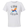 Maillot de Sport Femme Cheval C'est La Vie - T-Shirt Respirant Polyester Manches Courtes - Cadeau Sportive Anniversaire Noël Fête des Mères