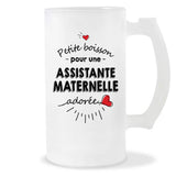 Verre à bière Assistante maternelle adorée femme | Chope de Bière Pinte Idée Cadeau Humour Collègue famille Homme Anniversaire Noël