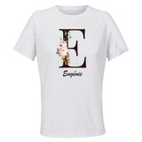 Maillot de Sport Femme Eugenie Lettre - T-Shirt Respirant Polyester Manches Courtes - Cadeau Sportive Anniversaire Noël Fête des Mères
