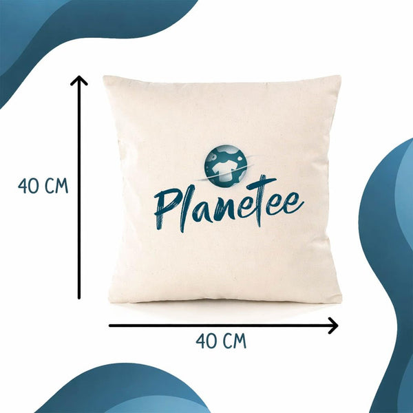 Housse de Coussin Premium Bérengère Définition - Coton Canvas Fairtrade Beige Idée Cadeau Décoration Canapé