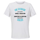 Maillot de Sport Femme Une Ecrivaine Formidable Blanc - T-Shirt Respirant Polyester Manches Courtes - Cadeau Sportive Anniversaire Noël Fête des Mères
