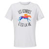 Maillot de Sport Femme Courses Hippiques C'est La Vie - T-Shirt Respirant Polyester Manches Courtes - Cadeau Sportive Anniversaire Noël Fête des Mères