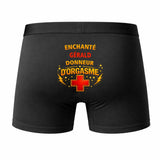 Caleçon Gerald Donneur d'Orgasme - Humour Boxer Coton Idée Cadeau