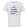 Maillot de Sport Femme Samantha Elle Assure - T-Shirt Respirant Polyester Manches Courtes - Cadeau Sportive Anniversaire Noël Fête des Mères