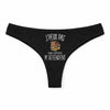 Culotte Tanga Personnalisé Femme Roman Lire Kopia Jpeux Pas - sous-Vêtement Coton Idée Cadeau Humour Saint Valentin Anniversaire