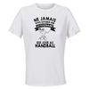 Maillot de Sport Femme Handball Octogenaire - T-Shirt Respirant Polyester Manches Courtes - Cadeau Sportive Anniversaire Noël Fête des Mères