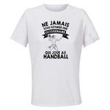 Maillot de Sport Femme Handball Octogenaire - T-Shirt Respirant Polyester Manches Courtes - Cadeau Sportive Anniversaire Noël Fête des Mères
