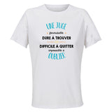 Maillot de Sport Femme Une Juge Formidable Blanc - T-Shirt Respirant Polyester Manches Courtes - Cadeau Sportive Anniversaire Noël Fête des Mères