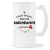 Verre à bière Kinésithérapeute adorée femme | Chope de Bière Pinte Idée Cadeau Humour Collègue famille Homme Anniversaire Noël