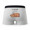 Caleçon Mode Veille - Humour Boxer Gris Idée Cadeau