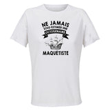 Maillot de Sport Femme Maquetiste Copy Octogenaire - T-Shirt Respirant Polyester Manches Courtes - Cadeau Sportive Anniversaire Noël Fête des Mères