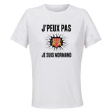 Maillot de Sport Femme Normand J'peux Pas - T-Shirt Respirant Polyester Manches Courtes - Cadeau Sportive Anniversaire Noël Fête des Mères
