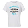 Maillot de Sport Femme Une Handballeuse Formidable Blanc - T-Shirt Respirant Polyester Manches Courtes - Cadeau Sportive Anniversaire Noël Fête des Mères
