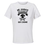 Maillot de Sport Femme Cuisine Quarantenaire - T-Shirt Respirant Polyester Manches Courtes - Cadeau Sportive Anniversaire Noël Fête des Mères