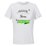 Maillot de Sport Femme Skieuse Meilleure de Tous Les Temps Femme-1 - T-Shirt Respirant Polyester Manches Courtes - Cadeau Sportive Anniversaire Noël Fête des Mères