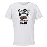 Maillot de Sport Femme Palets Septuagenaire - T-Shirt Respirant Polyester Manches Courtes - Cadeau Sportive Anniversaire Noël Fête des Mères