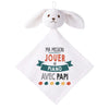 Doudou Bébé Lapin Ma Mission Piano avec Papi Gaze de Coton Cadeau Baby Shower