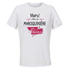 Maillot de Sport Femme pour Merci Maroquiniere Geniale - T-Shirt Respirant Polyester Manches Courtes - Cadeau Sportive Anniversaire Noël Fête des Mères