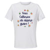 Maillot de Sport Femme pour Catherine Elle Assure - T-Shirt Respirant Polyester Manches Courtes - Cadeau Sportive Anniversaire Noël Fête des Mères