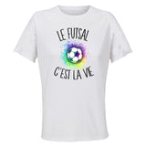 Maillot de Sport Femme Futsal C'est La Vie - T-Shirt Respirant Polyester Manches Courtes - Cadeau Sportive Anniversaire Noël Fête des Mères