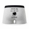 Caleçon Escalade 2 - Humour Boxer Gris Idée Cadeau Passion