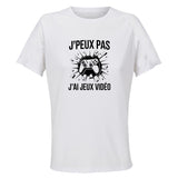 Maillot de Sport Femme Jeux Video J'peux Pas - T-Shirt Respirant Polyester Manches Courtes - Cadeau Sportive Anniversaire Noël Fête des Mères