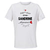 Maillot de Sport Femme Sandrine Damour - T-Shirt Respirant Polyester Manches Courtes - Cadeau Sportive Anniversaire Noël Fête des Mères