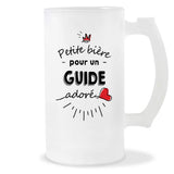 Verre à bière Guide adoré | Chope de Bière Pinte Idée Cadeau Humour Collègue famille Homme Anniversaire Noël