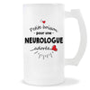Verre à bière Neurologue adorée femme | Chope de Bière Pinte Idée Cadeau Humour Collègue famille Homme Anniversaire Noël