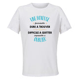 Maillot de Sport Femme Une Boxeuse Formidable Blanc - T-Shirt Respirant Polyester Manches Courtes - Cadeau Sportive Anniversaire Noël Fête des Mères