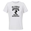 Maillot de Sport Femme Wakeboard Copy Octogenaire - T-Shirt Respirant Polyester Manches Courtes - Cadeau Sportive Anniversaire Noël Fête des Mères