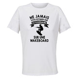 Maillot de Sport Femme Wakeboard Copy Octogenaire - T-Shirt Respirant Polyester Manches Courtes - Cadeau Sportive Anniversaire Noël Fête des Mères