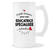 Verre à bière Éducatrice spécialisée adorée femme | Chope de Bière Pinte Idée Cadeau Humour Collègue famille Homme Anniversaire Noël