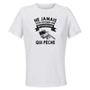 Maillot de Sport Femme Peche Septuagenaire - T-Shirt Respirant Polyester Manches Courtes - Cadeau Sportive Anniversaire Noël Fête des Mères