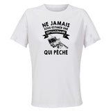 Maillot de Sport Femme Peche Septuagenaire - T-Shirt Respirant Polyester Manches Courtes - Cadeau Sportive Anniversaire Noël Fête des Mères