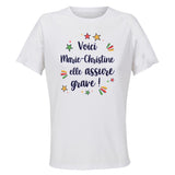 Maillot de Sport Femme Marie-Christine Elle Assure - T-Shirt Respirant Polyester Manches Courtes - Cadeau Sportive Anniversaire Noël Fête des Mères