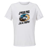 Maillot de Sport Femme 4L Trophy J'peux Pas - T-Shirt Respirant Polyester Manches Courtes - Cadeau Sportive Anniversaire Noël Fête des Mères