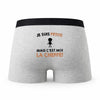Caleçon Petite Cheffe - Humour Boxer Gris Idée Cadeau