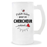 Verre à bière Chercheur adoré | Chope de Bière Pinte Idée Cadeau Humour Collègue famille Homme Anniversaire Noël