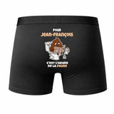 Caleçon Jean-françois pour Jean-françois Heure de la Pause - Humour Boxer Coton Idée Cadeau