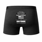 Caleçon Belle-Mère Bretonne - Humour Boxer Coton Idée Cadeau Fête des Pères