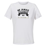 Maillot de Sport Femme Scrabble Sexagenaire - T-Shirt Respirant Polyester Manches Courtes - Cadeau Sportive Anniversaire Noël Fête des Mères