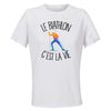 Maillot de Sport Femme Biathlon C'est La Vie - T-Shirt Respirant Polyester Manches Courtes - Cadeau Sportive Anniversaire Noël Fête des Mères