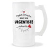 Verre à bière Urgentiste adorée femme | Chope de Bière Pinte Idée Cadeau Humour Collègue famille Homme Anniversaire Noël