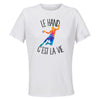 Maillot de Sport Femme Hand C'est La Vie - T-Shirt Respirant Polyester Manches Courtes - Cadeau Sportive Anniversaire Noël Fête des Mères