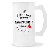 Verre à bière Saxophoniste adoré | Chope de Bière Pinte Idée Cadeau Humour Collègue famille Homme Anniversaire Noël