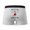 Caleçon J_Peux Pas Tennis De Table - Humour Boxer Gris Idée Cadeau Passion